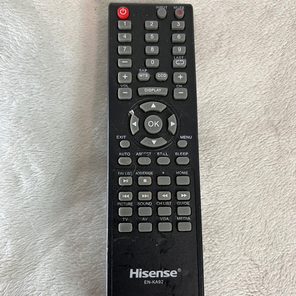 EN-KA92 Replaced Remote Control for HISENSE TV ENKA92 40H3C 32D37
